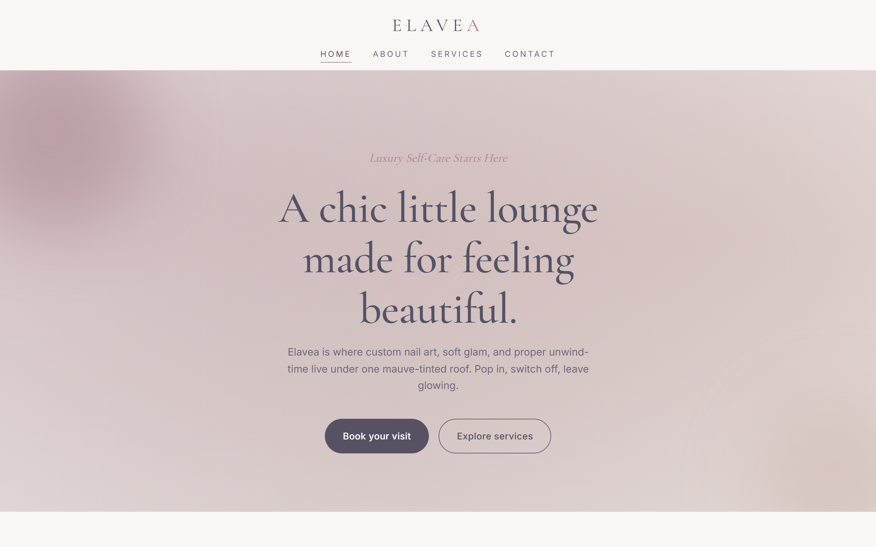 Elavea Beauty Lounge Desktop