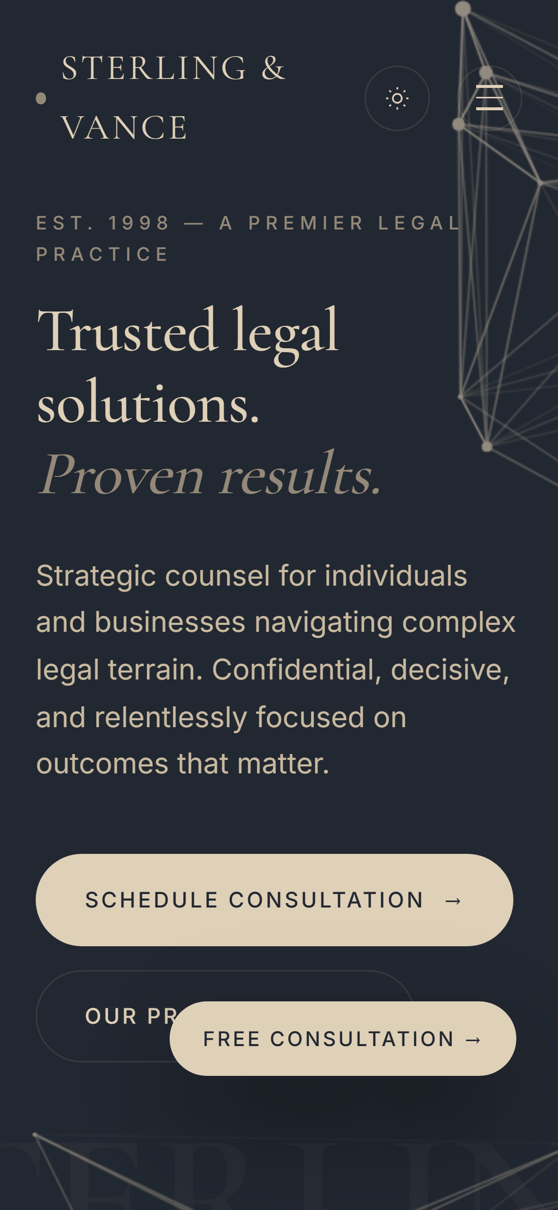 Sterling & Vance Corporate Law Mobile